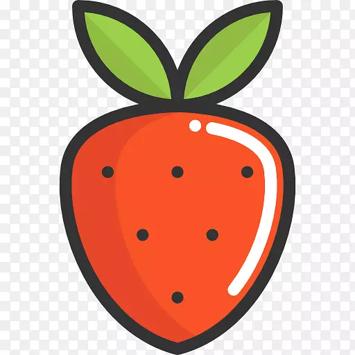 西瓜草莓可伸缩图形剪辑艺术-草莓