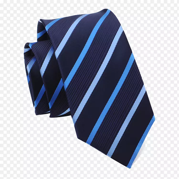 领带设计师正式穿蓝色条纹领带