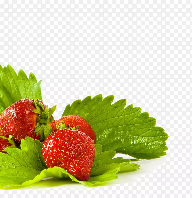 草莓食品菜单-草莓配叶