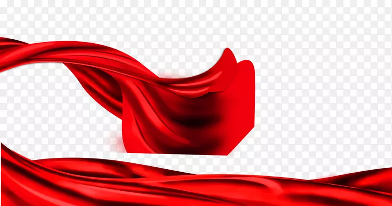 红色丝带-红色缎子材料