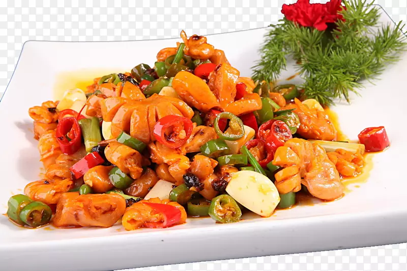 意大利面，帕塔内斯卡，素菜，菜，亚洲菜-线辣椒，活肠，肠