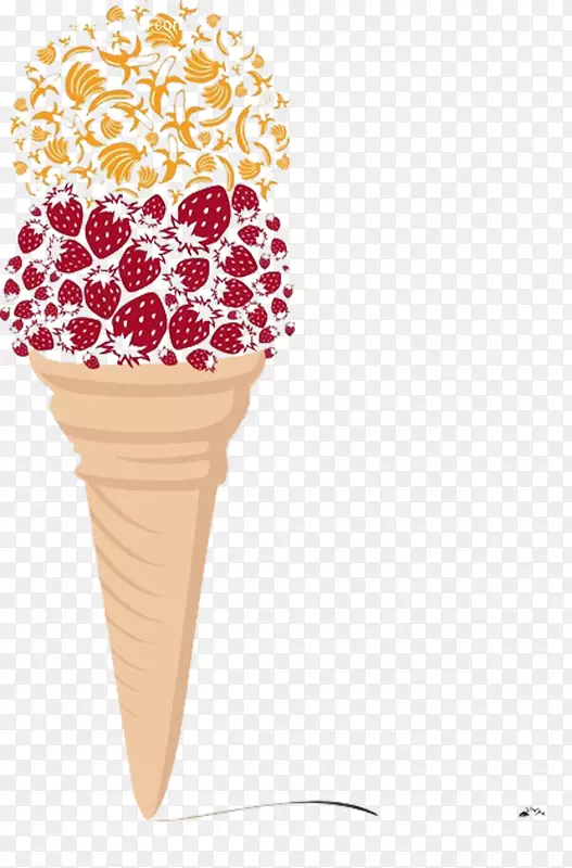 草莓冰淇淋-草莓香蕉冰淇淋图片材料