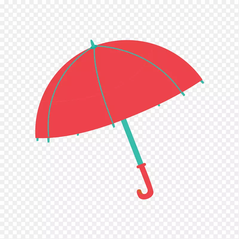 雨伞红绿红伞