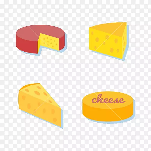玉米片干酪薯条磨碎的奶酪插图手绘黄油奶酪和蛋糕