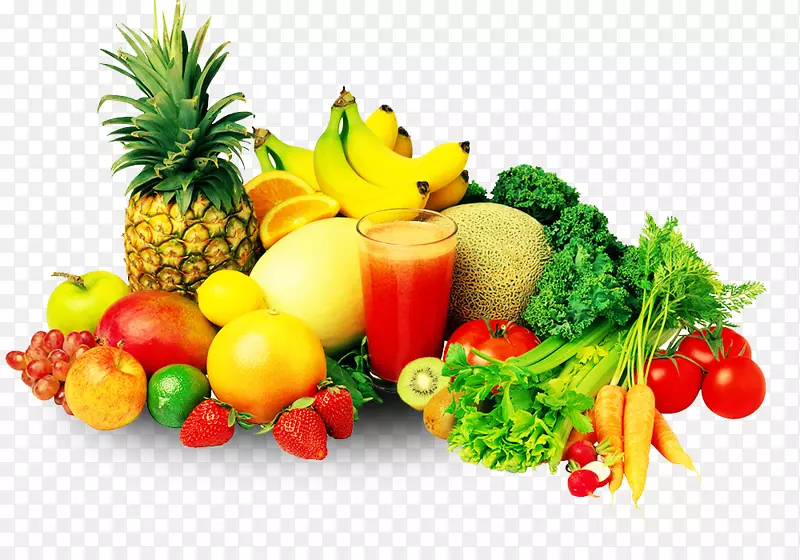 果汁奶昔果蔬营养-美味而有营养的水果和蔬菜