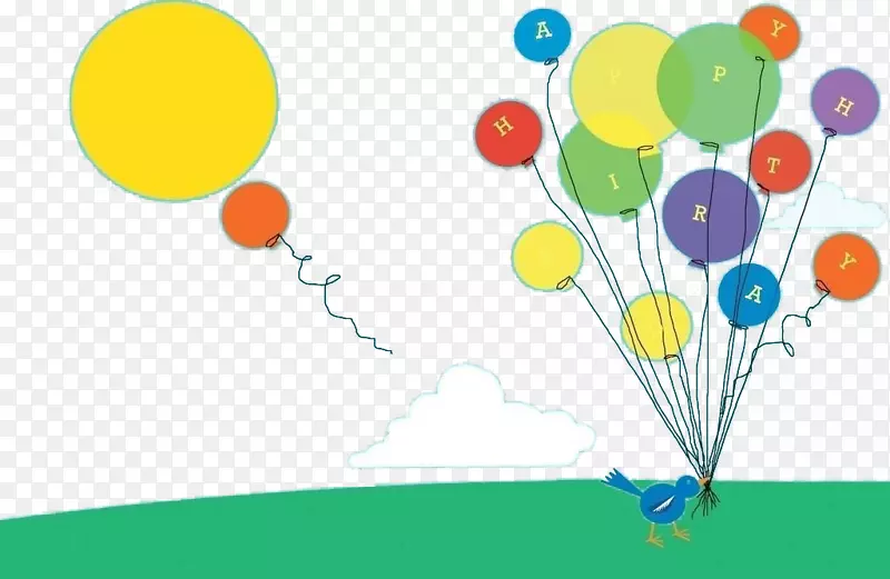 气球卡通儿童-背景气球卡通儿童