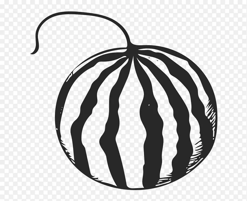 画水果卡通西瓜