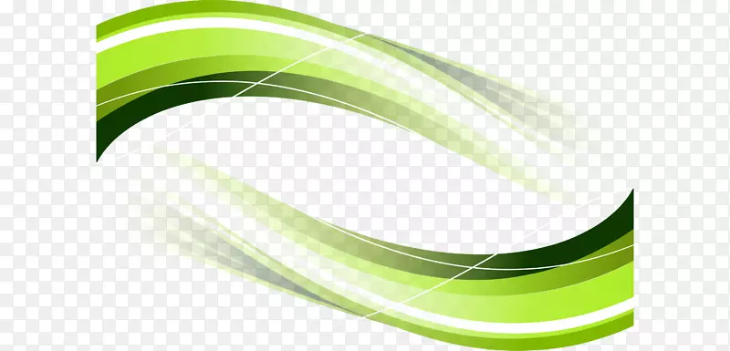 绿色抽象绿色波纹标题栏