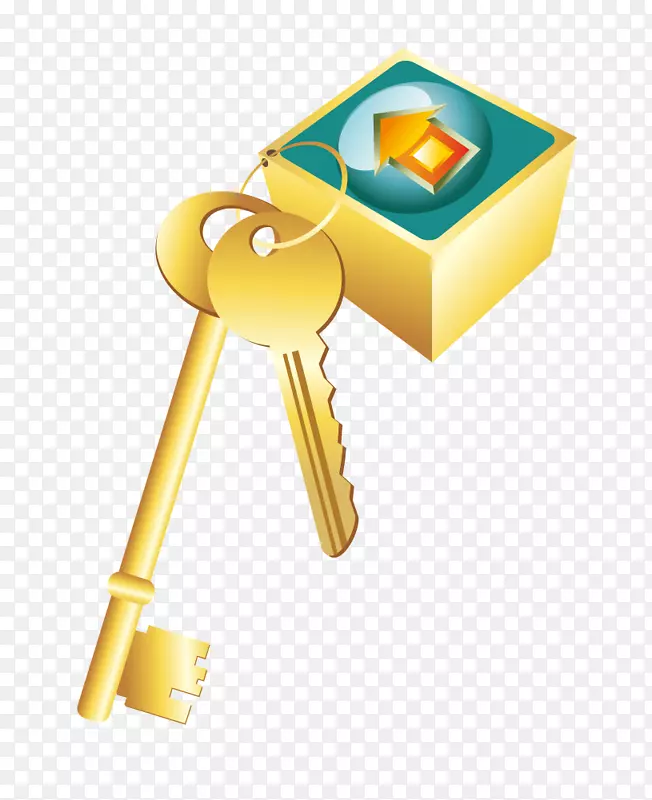 钥匙锁金钥匙