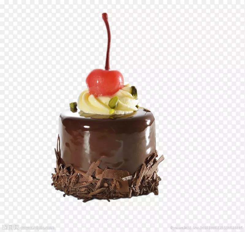 圣代巧克力蛋糕摩丝卡通创意美食卡通巧克力蛋糕