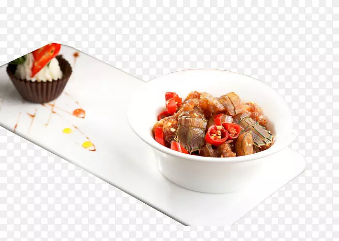 菜肴餐具食谱烹饪甜点-闻虾菇味