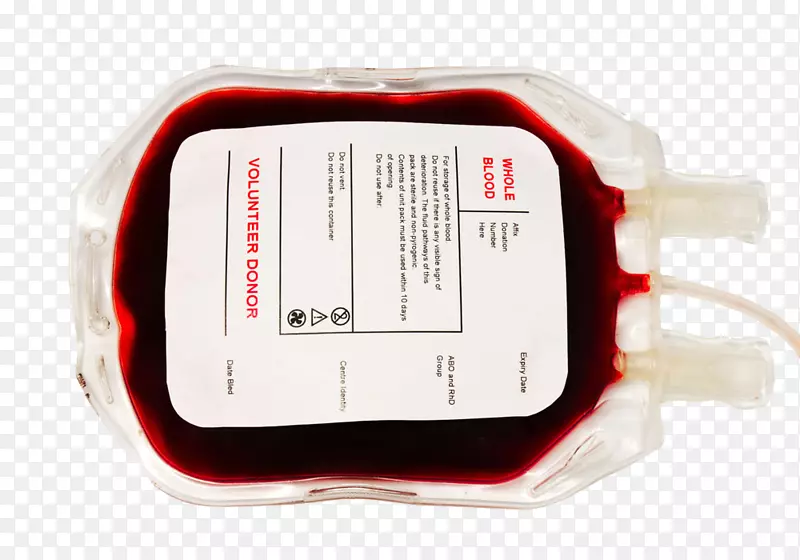 输血替代袋献血-装满血液的血袋