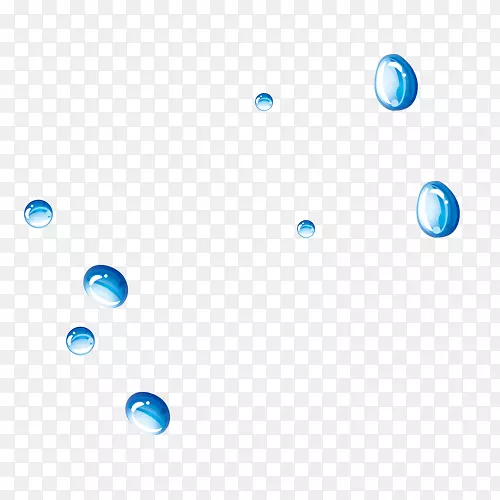 蓝色清水区彩色-蓝色水滴