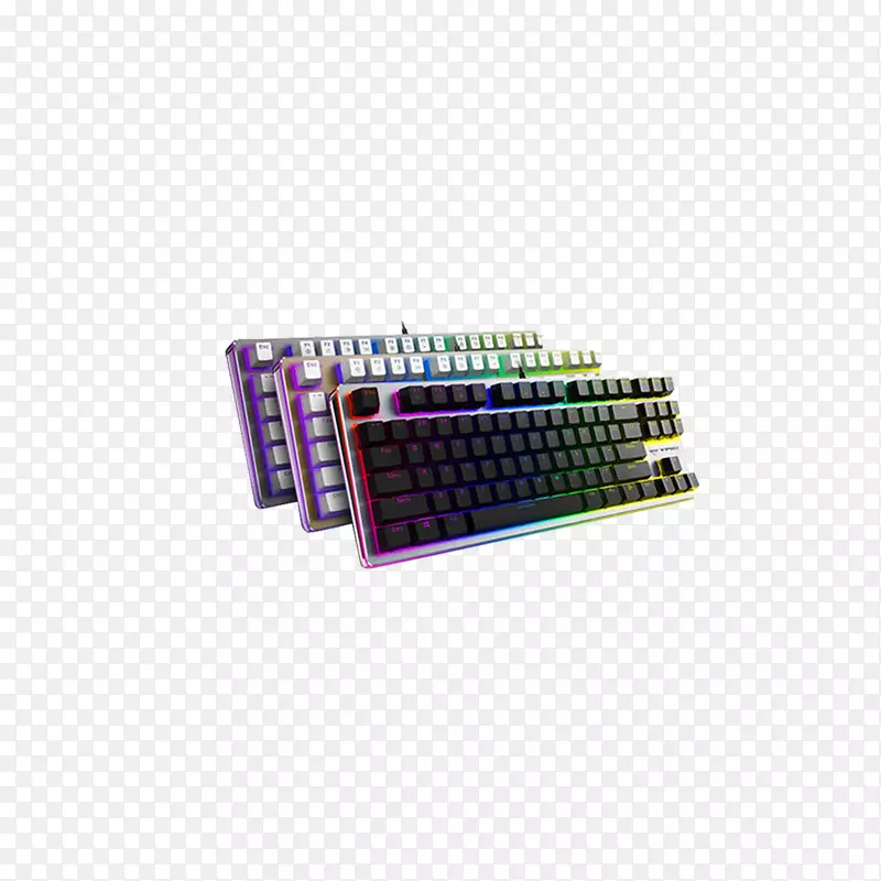 电脑键盘机-彩色机械键盘免费图片
