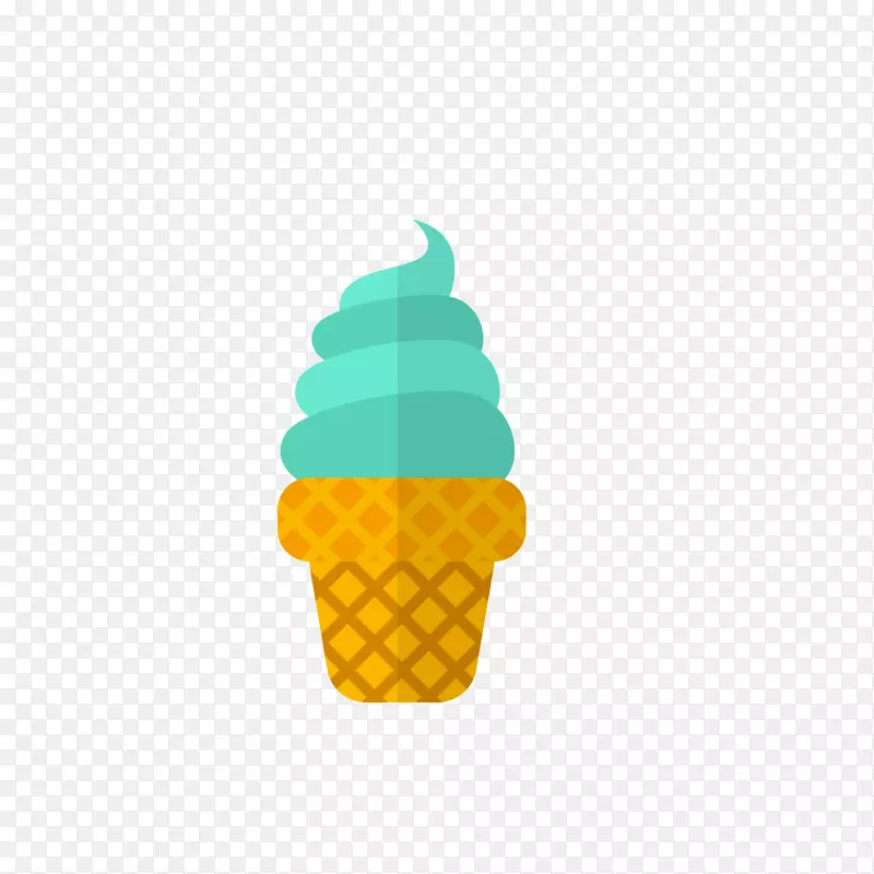 冰淇淋圆锥冰淇淋口味-蓝色冰淇淋