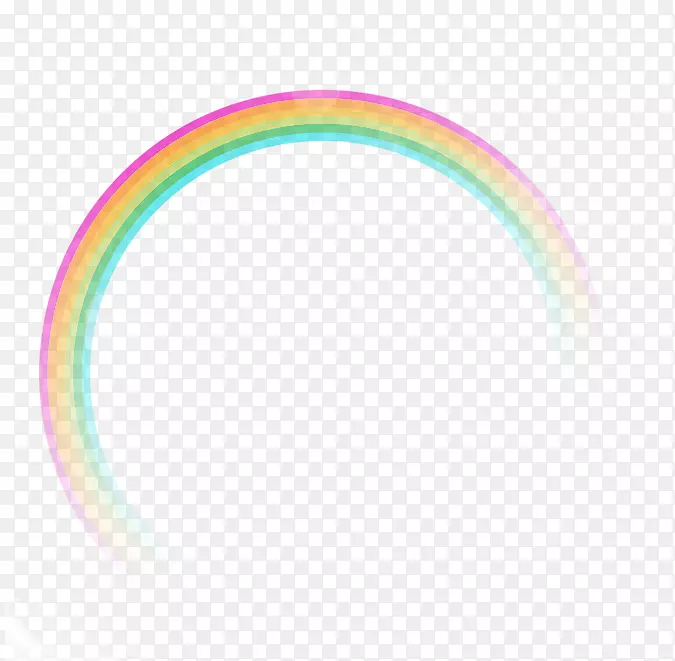 下载卡通圆圈-水彩画彩虹