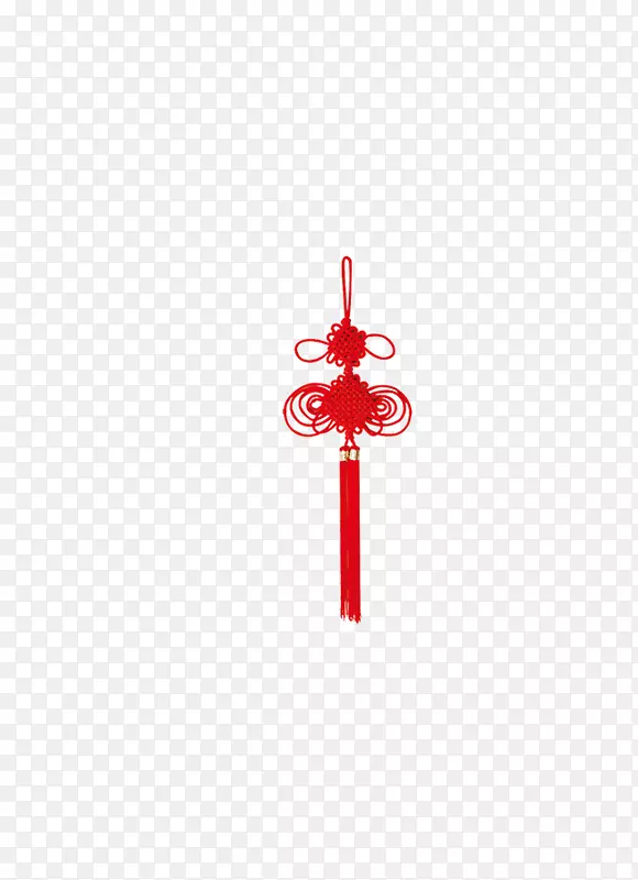 红线结花纹-新年装饰海报