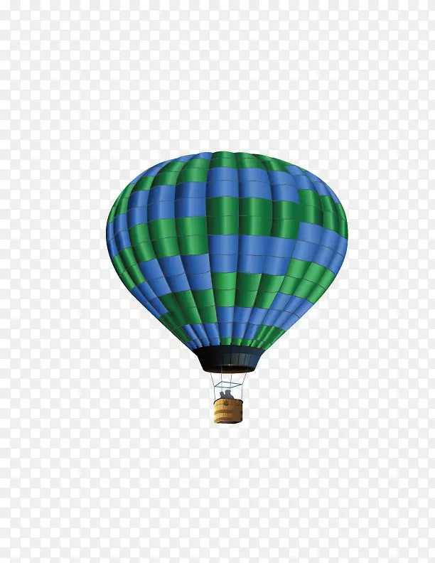 热气球.绿色热气球
