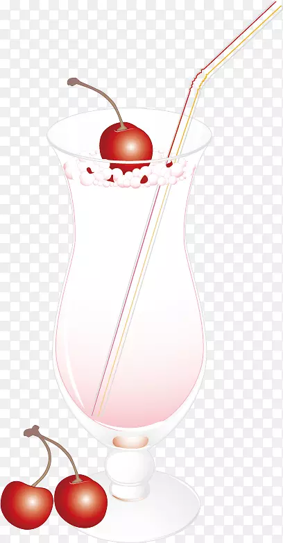 橙汁混合威士忌冷冻酸奶夹艺术卡通精致鸡尾酒