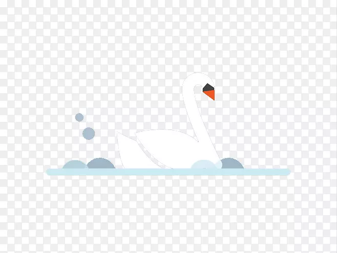 鸟瓦图案-湖上的天鹅