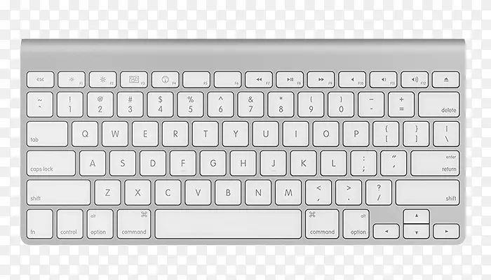 电脑键盘魔术鼠标苹果无线鼠标Macintosh苹果无线键盘-白色键盘