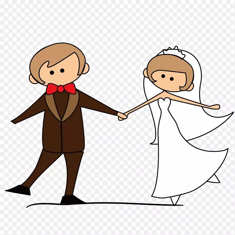 婚礼邀请结婚新郎-新娘和新郎跳舞