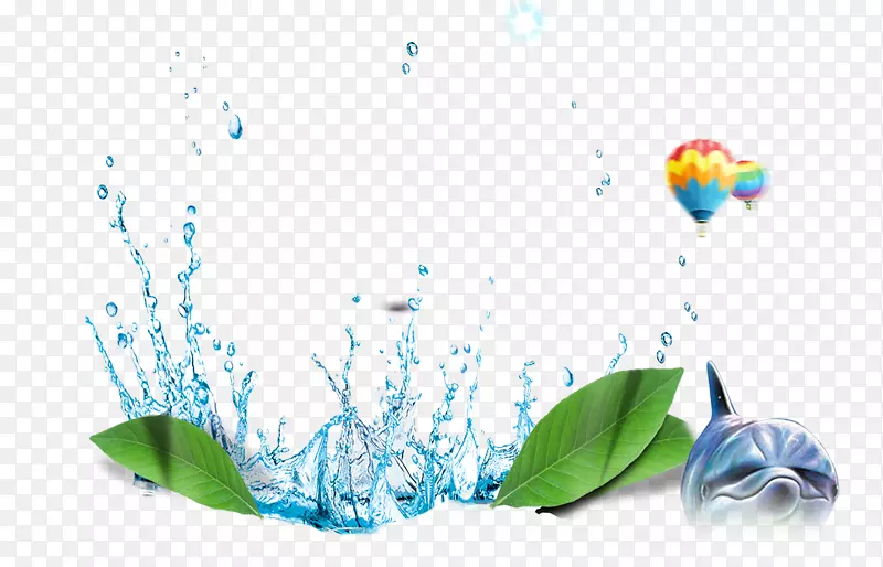 水滴-蓝色水滴，水滴，创意水，水滴，水元素，喷雾