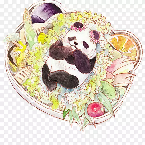 大熊猫洋葱快餐便便-熊猫午餐