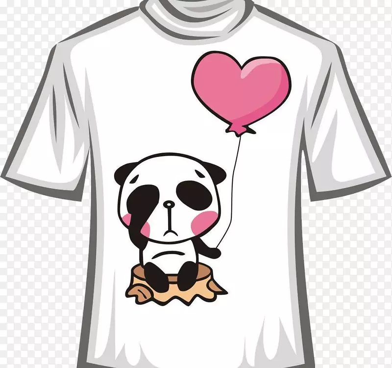 t恤袖-熊猫t恤