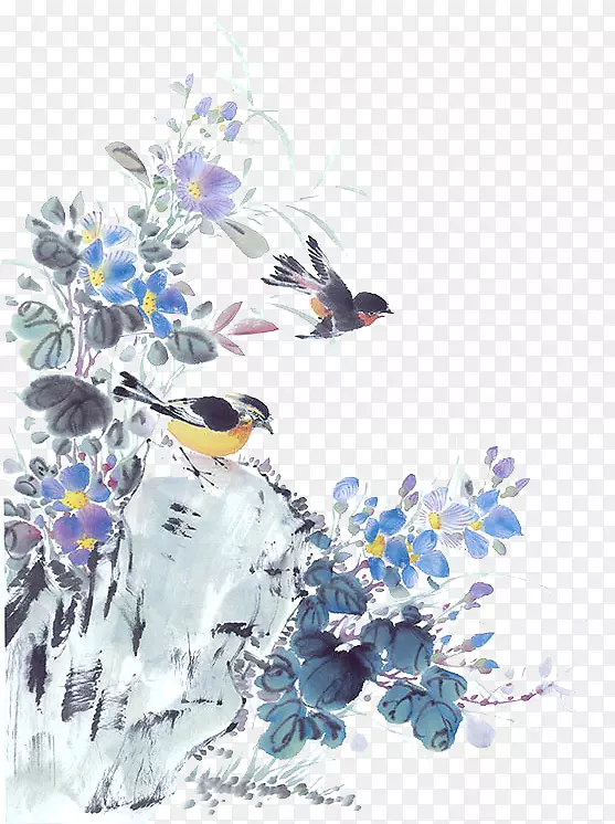 画笔记本鸟