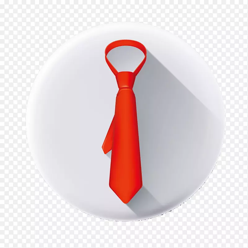 领带套装图标-红色领带