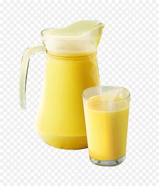 橙汁糯玉米不含饮料的一杯甜玉米汁拉料