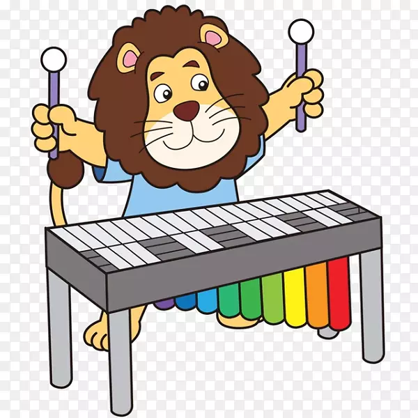 Marimba Lasmaxf1anitas生日颤音-卡通狮子材料