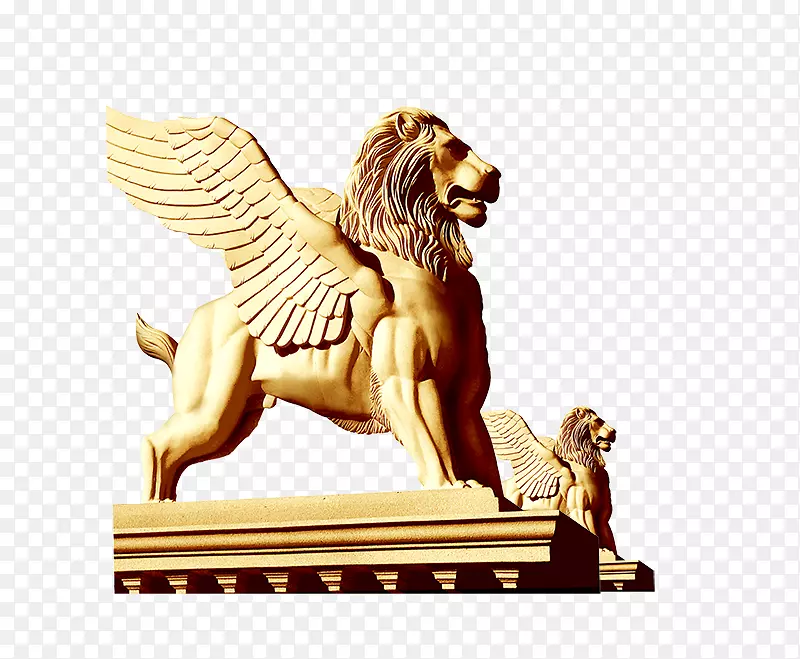 狮子座雕像-财产飞马雕像