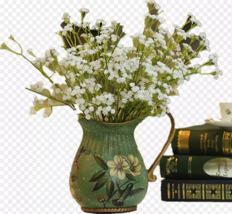石竹花卉设计花瓶花束-全球花束书
