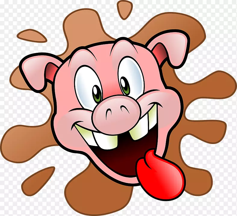 家猪烧烤火腿牛排夹艺术舌头好玩的猪