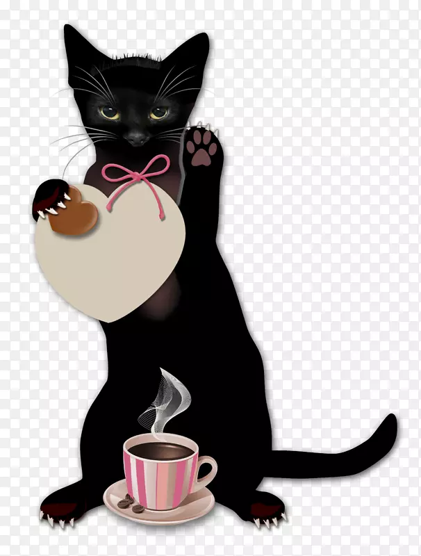 咖啡咖啡厅女巫猫
