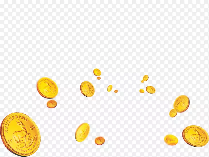 黄色图案硬币