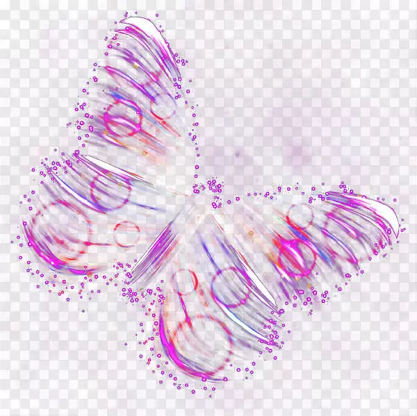 花瓣图案-彩色蝴蝶