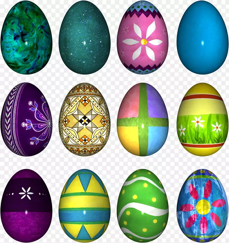 帕斯卡复活节彩蛋剪贴画-彩蛋