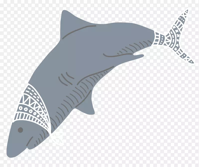 鲨鱼贴纸-蒙饰鲨鱼