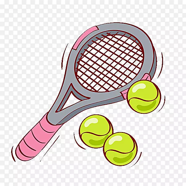 网球拍插图.网球拍