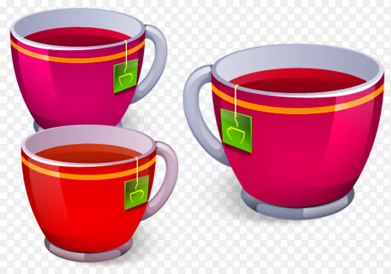 绿茶咖啡土耳其茶速溶茶杯紫色