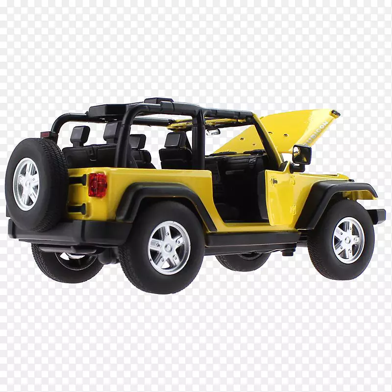 吉普车护栏车玩具-黄色护林员罗宾汉引擎盖电动玩具车