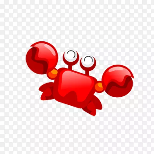 螃蟹卡通-手绘螃蟹