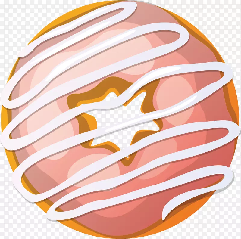 甜甜圈马卡龙甜点水果蜜饯饼干粉红色奶油甜甜圈