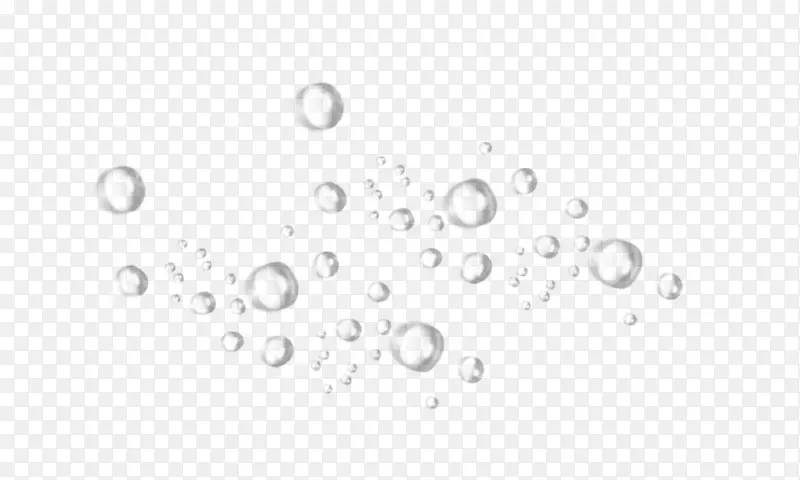 白色图案-透明水滴