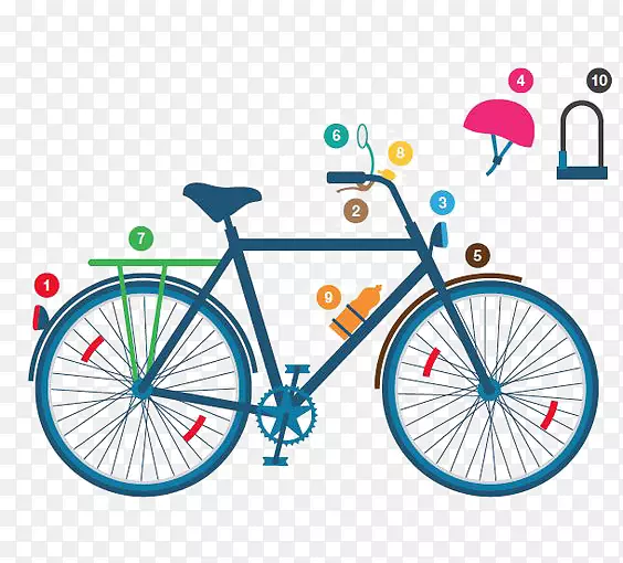 特里克自行车公司自行车道路自行车商店-卡通自行车