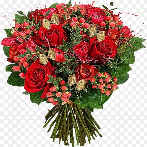 花束花园玫瑰花店礼品-红色花束
