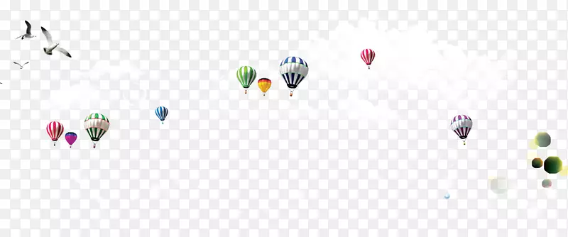海报夏季-漂浮热气球